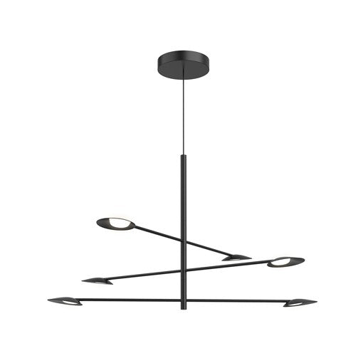 ROTAIRE luminaire suspendu noir CH90136-BK