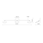 ROTAIRE luminaire mural noir VL90133-BK | Luminaire Plus.ca