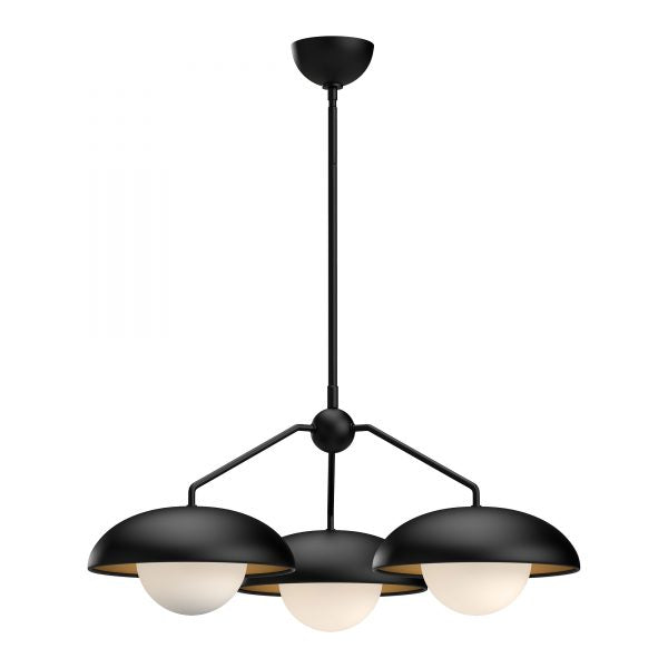 RUBIO luminaire suspendu noir CH522328MBOP