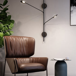 ROTAIRE luminaire mural noir WS90102-BK | Luminaire Plus.ca