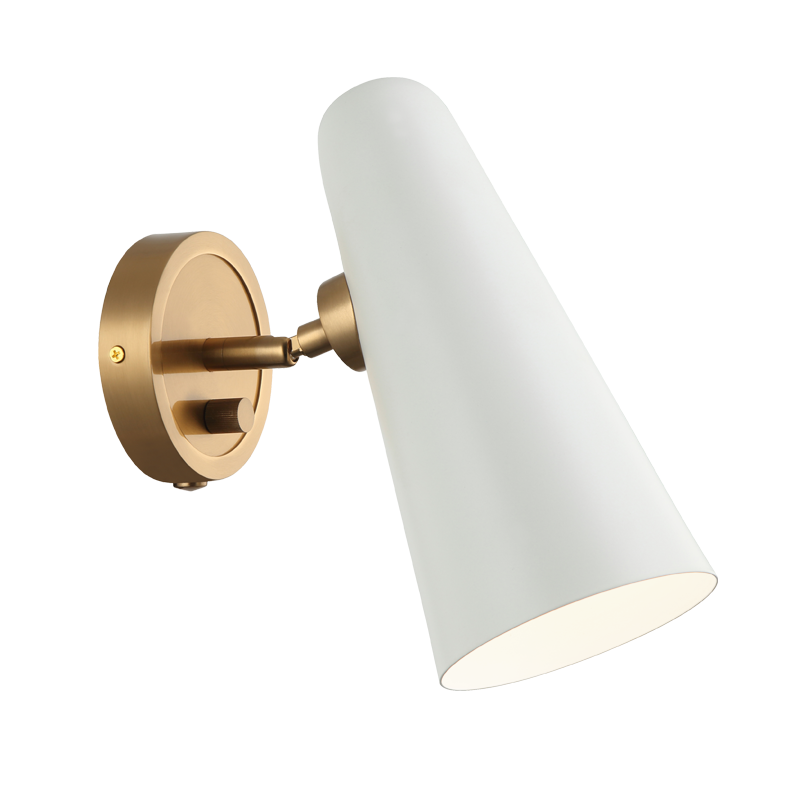 BLINK luminaire mural blanc et doré S05211WH