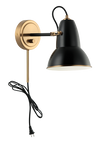 BUZZ luminaire mural noir et doré S08411AGBK