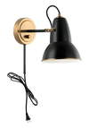 BUZZ luminaire mural noir et doré S08411AGBK