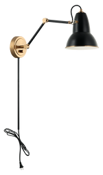 BUZZ luminaire mural noir et doré S08421AGBK