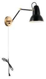 BUZZ luminaire mural noir et doré S08421AGBK