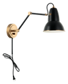 BUZZ luminaire mural noir et doré S08421AGBK