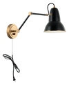 BUZZ luminaire mural noir et doré S08421AGBK