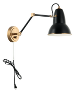 BUZZ luminaire mural noir et doré S08421AGBK
