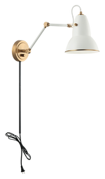 BUZZ luminaire mural blanc et doré S08421AGWH