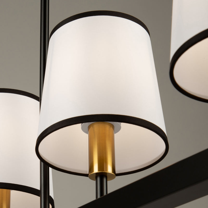 COCO luminaire suspendu noir ,blanc et doré SC13346BK | Luminaire Plus.ca