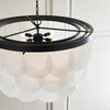 MELLITA luminaire suspendu noir et pastilles de verre 5202508-112 | Luminaire Plus.ca
