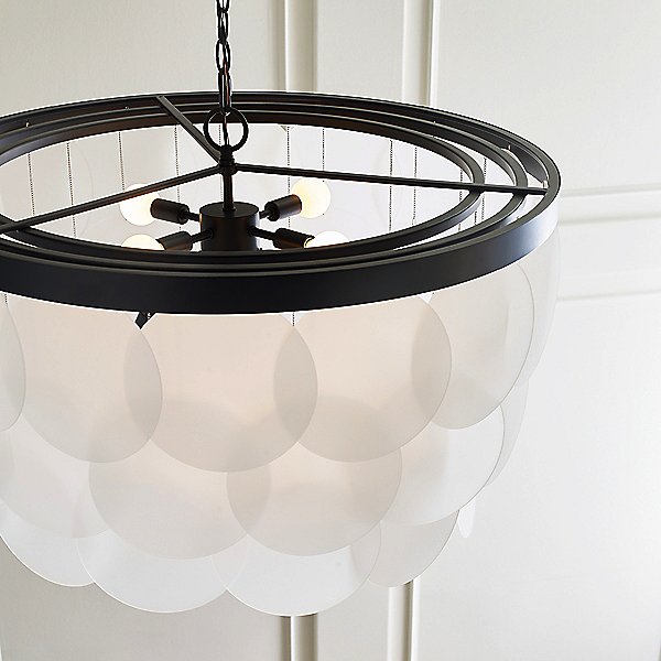 MELLITA luminaire noir et pastilles de verre | Luminaire Plus.ca