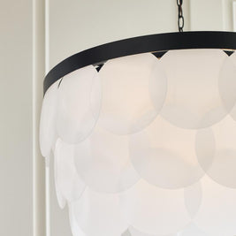 MELLITA luminaire noir et pastilles de verre | Luminaire Plus.ca