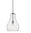 FRANKIE luminaire suspendu nickel brossé et verre clair 83117BN | Luminaire Plus.ca