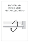 SWIVEL luminaire mural noir WS24348-BK