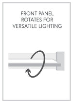SWIVEL luminaire mural noir WS24348-BK