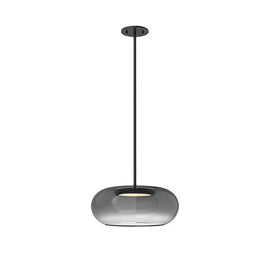 TRINITY luminaire noir et verre fumé PD62014-BK/SM | Luminaire Plus.ca