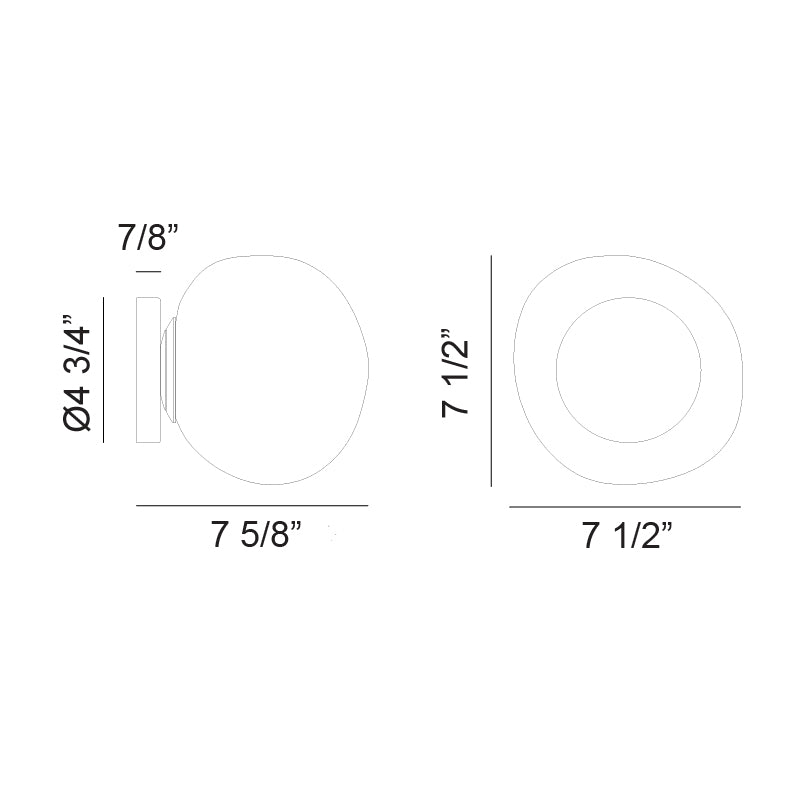 MELOTTE luminaire plafonnier ou mural doré WX63601AGOP | Luminaire Plus.ca