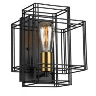 ARTISAN luminaire mural noir et doré AC11737BK