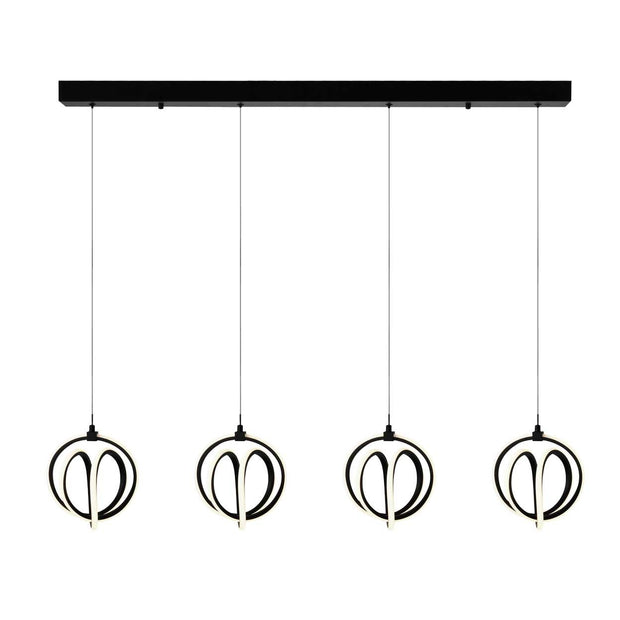 ROSE luminaire suspendu noir AC6734BK | Luminaire Plus.ca