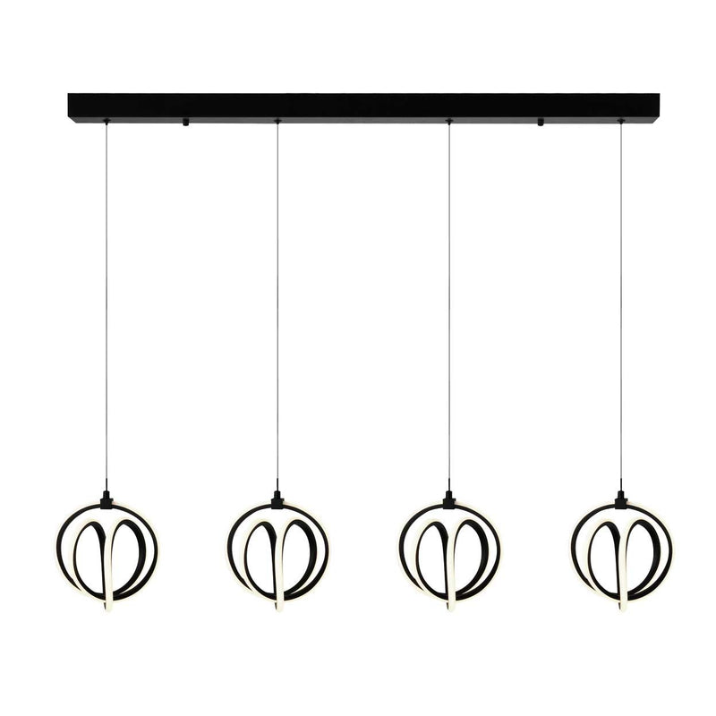 ROSE luminaire suspendu noir AC6734BK | Luminaire Plus.ca