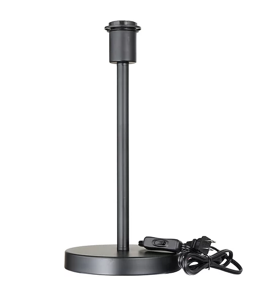 EROZIA lampe de table noir et argent CN 7522-BKSL