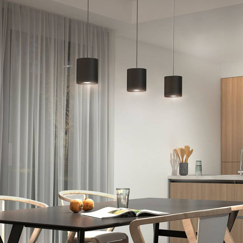 BEAM PRO VI luminaire plafonnier noir 6FM-BP-MB | Luminaire Plus.ca