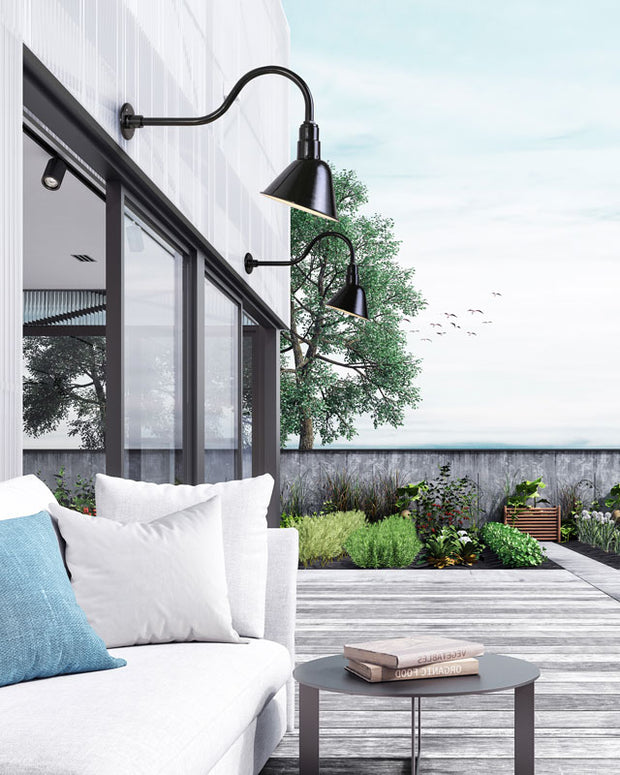 SIGN luminaire mural extérieur noir BL10WACBK | Luminaire Plus.ca