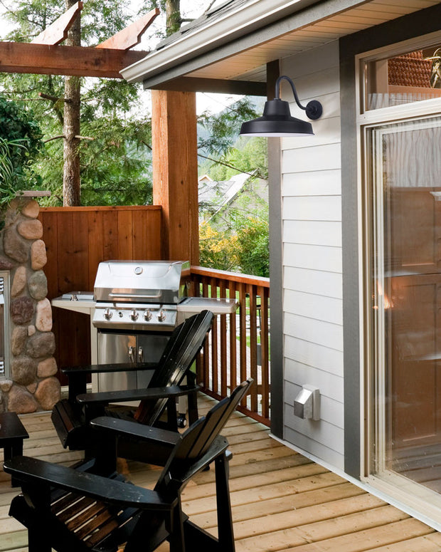 LANDIS luminaire mural extérieur noir BL14WACBK | Luminaire Plus.ca