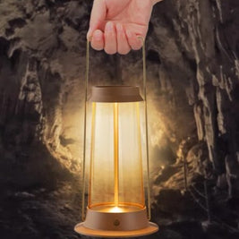 EXPLORER lampe de table portative extérieure T140011-BRASS | Luminaire Plus.ca