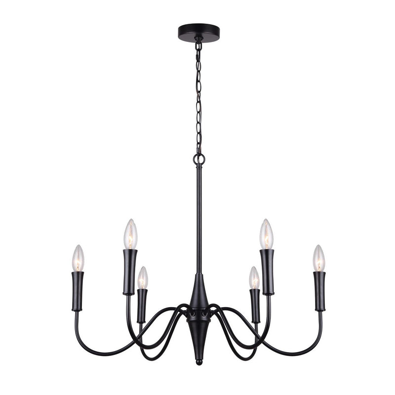 BRIELLE luminaire suspendu noir ICH1103A06BK | Luminaire Plus.ca