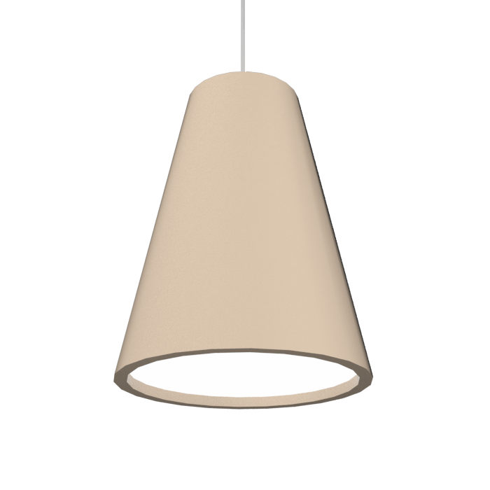 CONICAL luminaire suspendu en bois du Brésil 1130