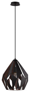 CARLTON I luminaire suspendu noir et cuivre 49254A | Luminaire Plus.ca