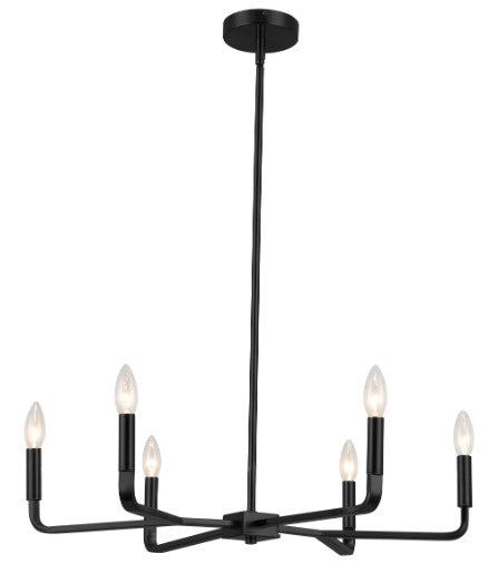COLETTE luminaire suspendu noir CLT-246-MB | Luminaire Plus.ca