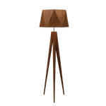 TRIPOD FACETED lampe de plancher en bois du Brésil 3034