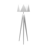 TRIPOD FACETED lampe de plancher en bois du Brésil 3034