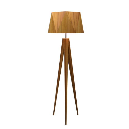 TRIPOD FACETED lampe en bois du Brésil 3034 | Luminaire Plus.ca