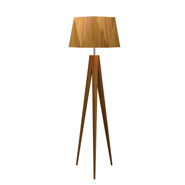 TRIPOD FACETED lampe en bois du Brésil 3034 | Luminaire Plus.ca