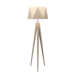 TRIPOD FACETED lampe de plancher en bois du Brésil 3034