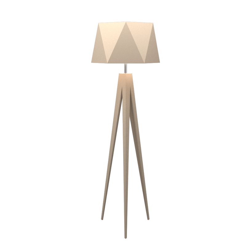TRIPOD FACETED lampe en bois du Brésil 3034 | Luminaire Plus.ca