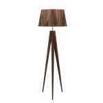 TRIPOD FACETED lampe de plancher en bois du Brésil 3034