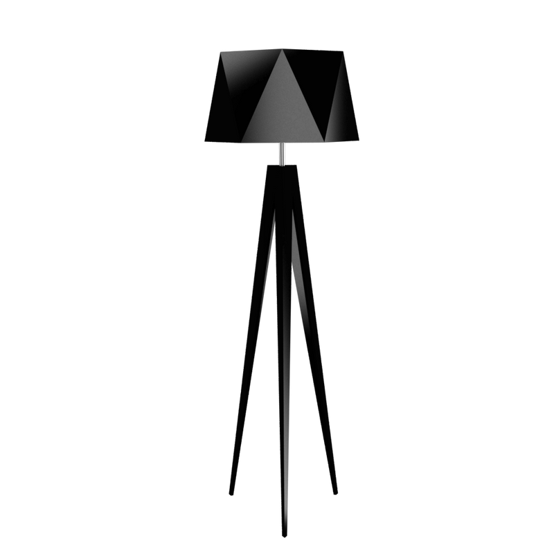 TRIPOD FACETED lampe en bois du Brésil 3034 | Luminaire Plus.ca