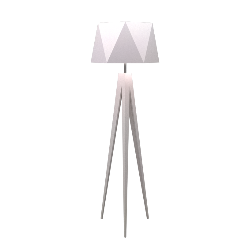 TRIPOD FACETED lampe en bois du Brésil 3034 | Luminaire Plus.ca