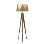 TRIPOD FACETED lampe de plancher en bois du Brésil 3034