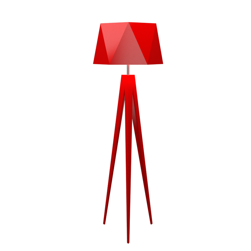 TRIPOD FACETED lampe en bois du Brésil 3034 | Luminaire Plus.ca
