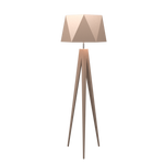 TRIPOD FACETED lampe de plancher en bois du Brésil 3034