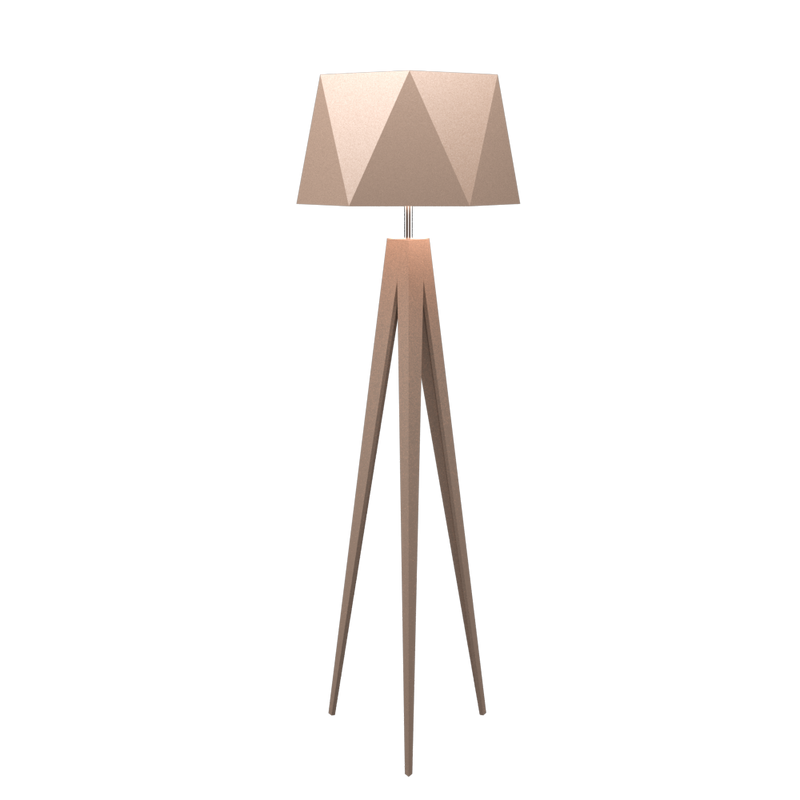 TRIPOD FACETED lampe en bois du Brésil 3034 | Luminaire Plus.ca