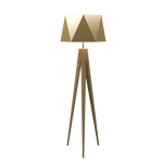 TRIPOD FACETED lampe de plancher en bois du Brésil 3034