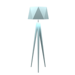 TRIPOD FACETED lampe de plancher en bois du Brésil 3034