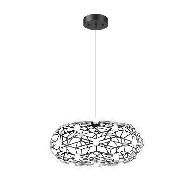 CORAL luminaire suspendu noir C76324BK